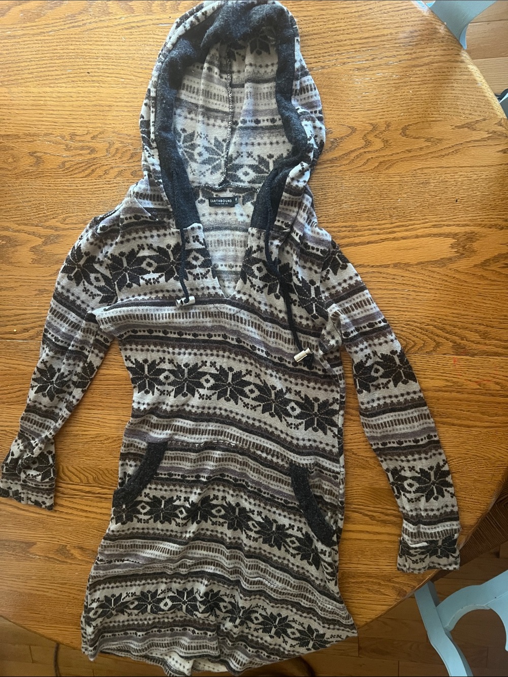 EARTHBOUND Sweater Dress with hoodie